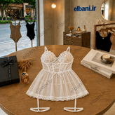 لباس خواب زنانه توری فنردار