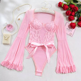 Sleepwearلباس خواب بادی فانتزی زنانه آستین کلوش 5252