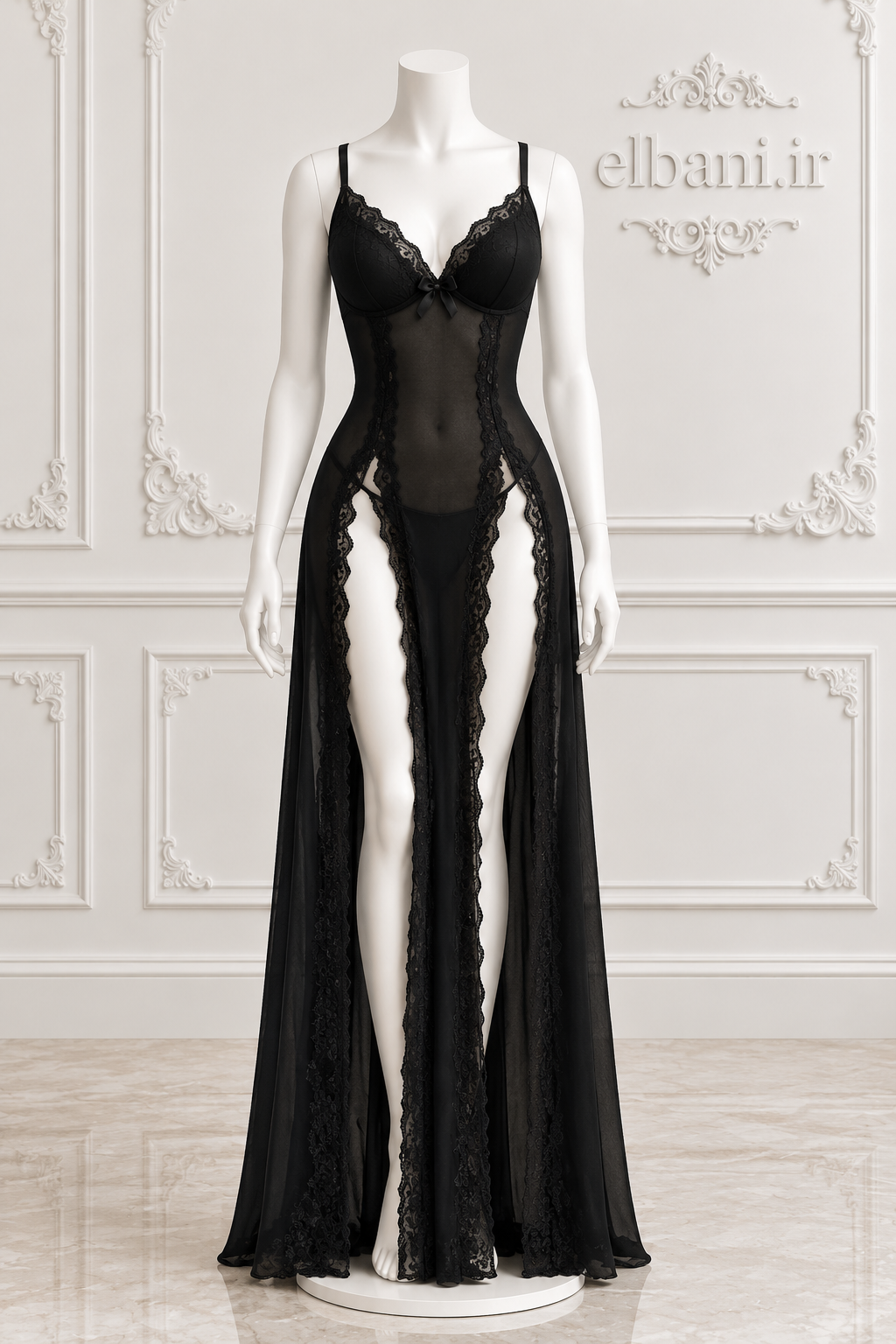 لباس خواب زنانه بلند کاپدار برند هارنی ۹۰۶۴Sleepwear
